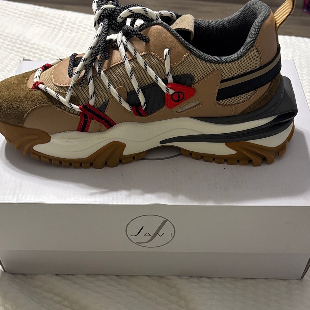 Tan and Black Men's Sneakers